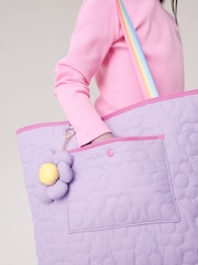 Little Bird by Jools Oliver Back To School Pastel Rainbow Nylon Quilted Flower Tote Bag - 画像 5 / 5