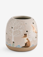 Winter Scene Ceramic Tea Light Holder - Imagen 4 de 4