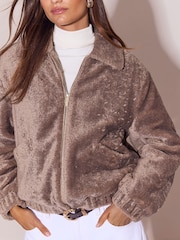 Lipsy Teddy Bomber Jacket - Image 2 de 6