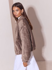 Lipsy Teddy Bomber Jacket - Image 4 de 6