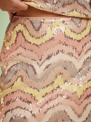 Pastell - Wave Sequin Mini Skirt - Bild 5 von 9