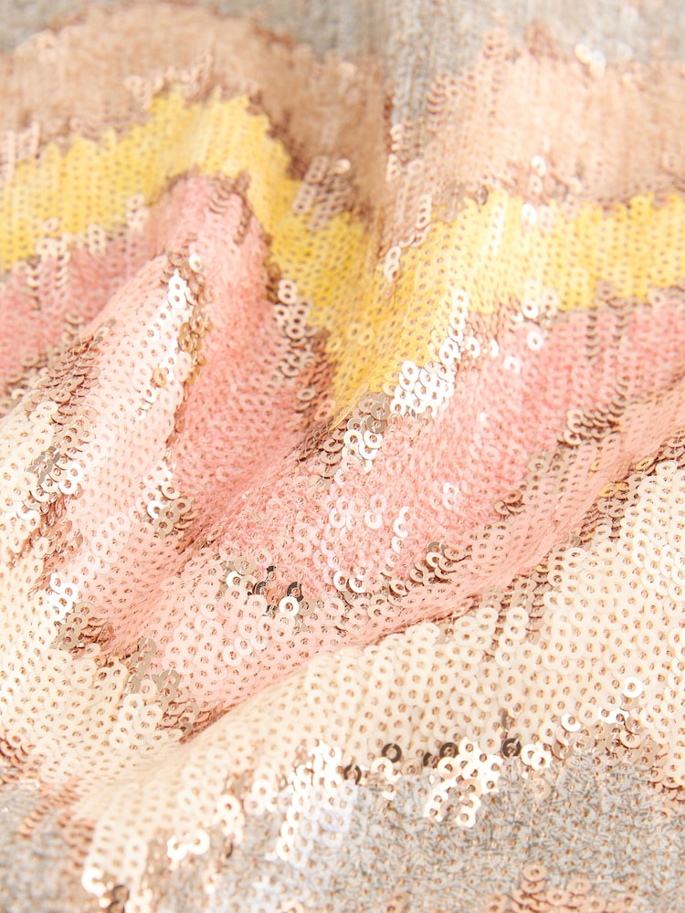 Pastell - Wave Sequin Mini Skirt - Bild 9 von 9
