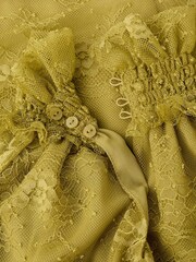 Mango Green Lace High Neck Top - Image 7 of 7