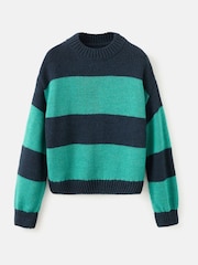 Mango Green Striped Knitted Jumper - Image 5 of 6