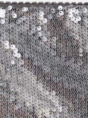 Mango Grey Sequin Sparkle Midi Skirt - Image 6 of 6