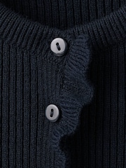 Mango Blue Ruffle Knitted Jumper - Image 5 of 6