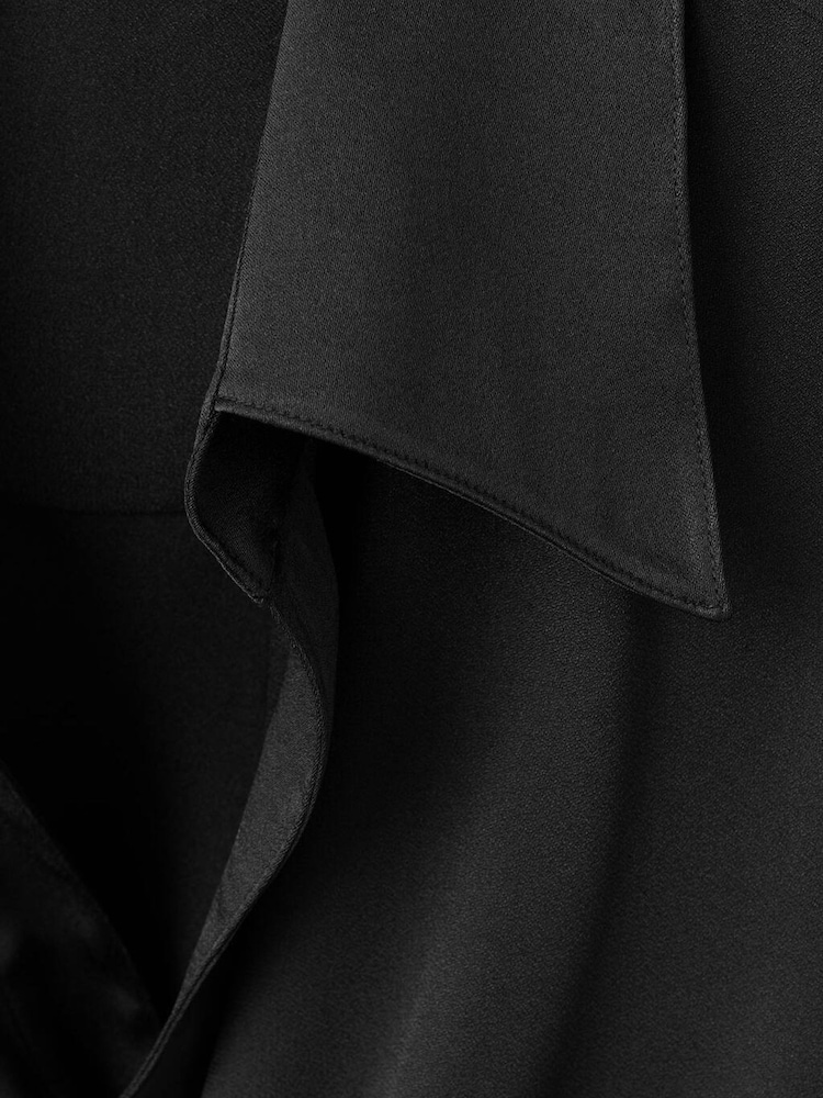 Mango Black Wrap Over Blouse - Image 7 of 7