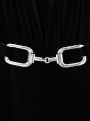 Mango Black Belted Jumpsuit - Image 4 of 5