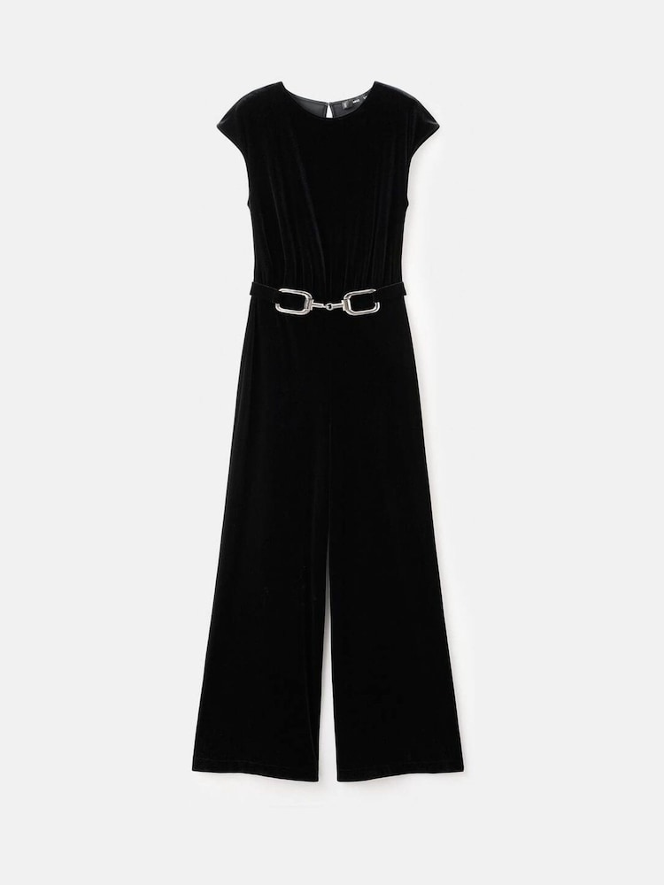 Mango Black Belted Jumpsuit - Image 5 of 5