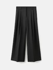 Mango Black Gold Belted Wide Leg Trousers - Image 6 of 6