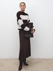 Mango Cream Striped Knitted Jumper - Image 2 of 5