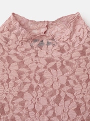 Mango Pink Lace Blouse - Image 8 of 8