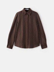 Mango Brown Embellished Shirt - Image 5 of 6