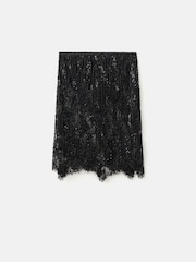 Mango Black Lace Skirt - Image 4 of 5