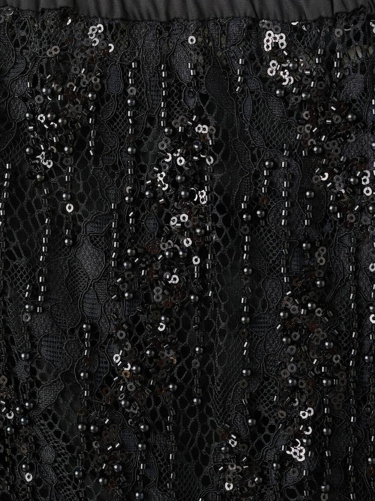 Mango Black Lace Skirt - Image 5 of 5 Mango Black Lace Skirt - Image 5 of 5