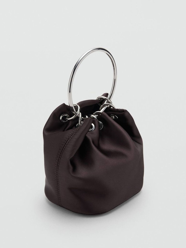 Mango Brown Occasion Bag - Image 2 of 4 Mango Brown Occasion Bag - Image 2 of 4