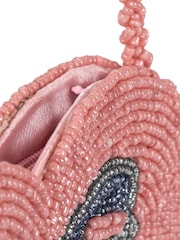 Konges Sløjd Pink Beaded Heart Bag - Image 4 of 5