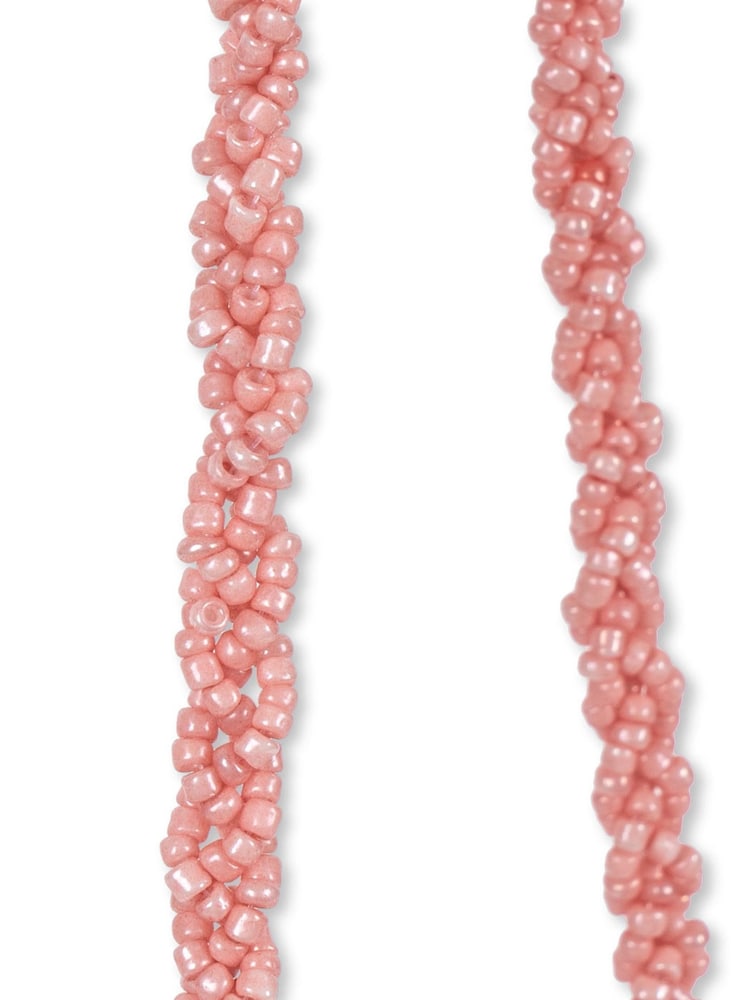 Konges Sløjd Pink Beaded Heart Bag - Image 6 of 6