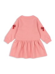 Konges Sløjd Pink Bow Sweat Dress - Image 2 of 4