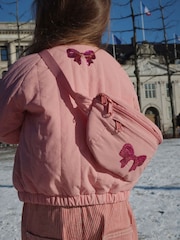 Konges Sløjd Pink Juno Sequin Bomber Jacket - Image 6 of 17