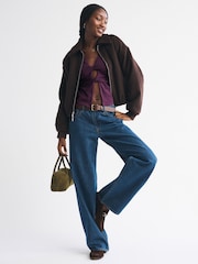 Abercrombie & Fitch Long Sleeve Cutout Twist Top - Εικόνα 1 του 6