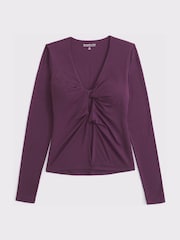 Abercrombie & Fitch Long Sleeve Cutout Twist Top - Εικόνα 6 του 6