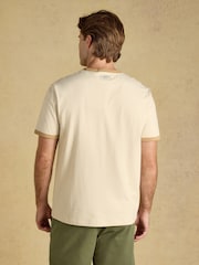 Joules Rugby Club Cream Crew Neck Cotton T-Shirt - Image 2 of 7