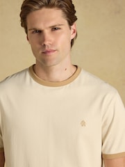Joules Rugby Club Cream Crew Neck Cotton T-Shirt - Image 4 of 7