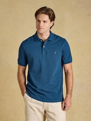 Joules Woody Teal Blue Cotton Pique Polo Shirt - Image 1 of 9