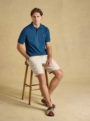 Joules Woody Teal Blue Cotton Pique Polo Shirt - Image 3 of 9