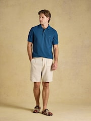 Joules Woody Teal Blue Cotton Pique Polo Shirt - Image 5 of 9