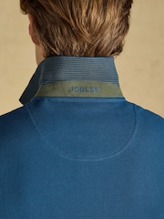 Joules Woody Teal Blue Cotton Pique Polo Shirt - Image 7 of 9