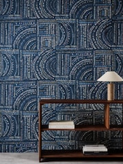 Harlequin Sapphire Kyanite or Quartz Frescoes Defined Momentum 10.05M Wallpaper - Image 2 of 2