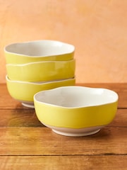 Jamie Oliver Set of 4 Yellow Big Love Stoneware Brilliant Bowls - Image 2 of 6
