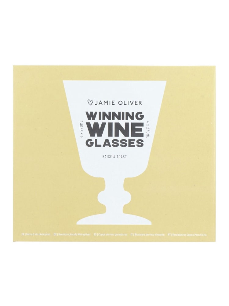 Jamie Oliver Clear Big Love Set of 4 Wine Glasses - Image 5 of 5 Jamie Oliver Clear Big Love Set of 4 Wine Glasses - Image 5 of 5