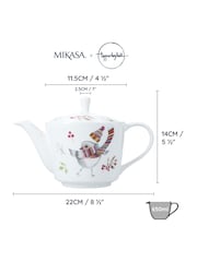 Mikasa Mixed Tipperlyhill Robin Fine China Teapot - Image 4 of 6
