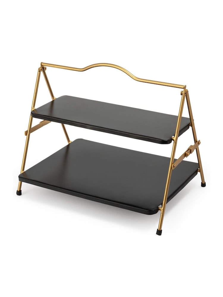 Artesa Black Two Tier Serving Stand - Image 4 of 4