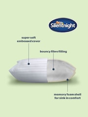 Silentnight 2 Pack Sink In Anti Allergy Memory Foam Pillows - Image 4 of 9