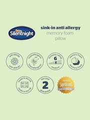 Silentnight 2 Pack Sink In Anti Allergy Memory Foam Pillows - Image 9 of 9
