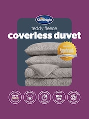 Silentnight 10.5 Tog Teddy Fleece Coverless Duvet And Pillowcase Set - Image 9 of 9