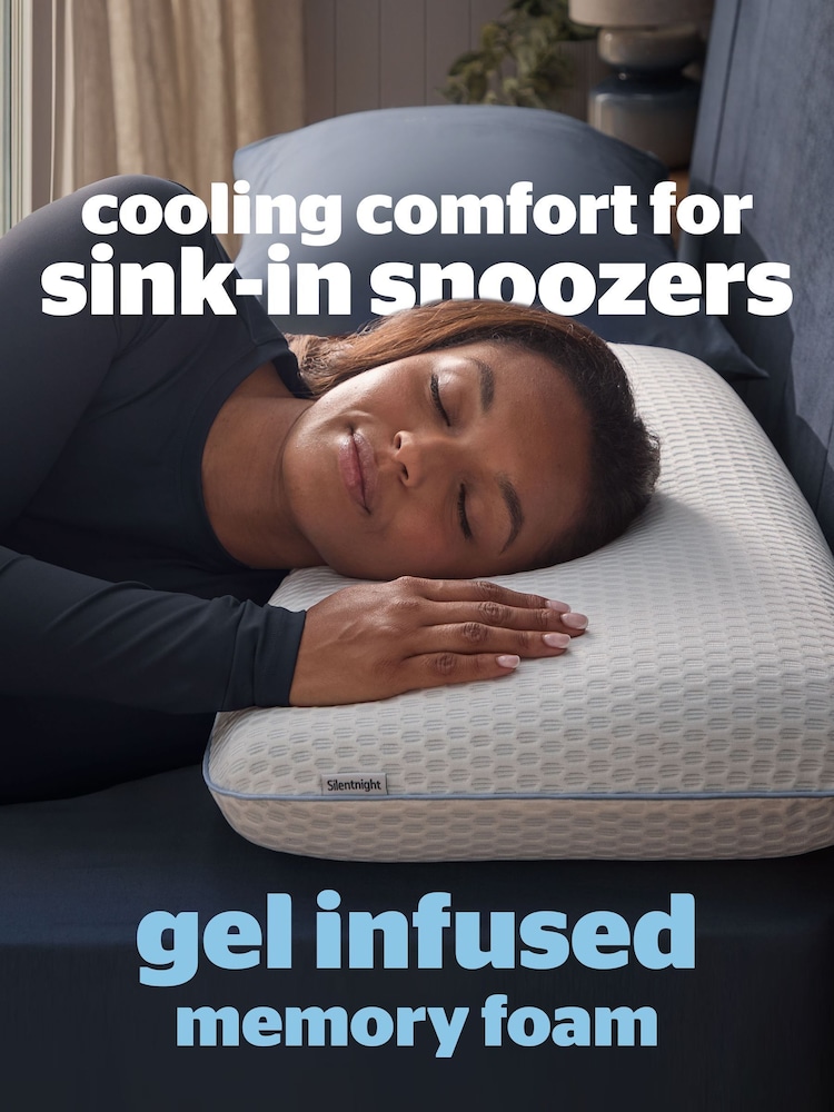 Silentnight Impress Cooling Memory Foam Pillow - Image 2 of 9 Silentnight Impress Cooling Memory Foam Pillow - Image 2 of 9