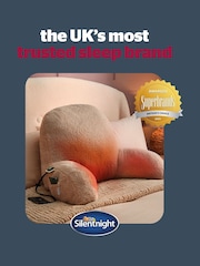 Silentnight Natural Teddy Fleece Boucle USB Heated Cuddle Cushion - Image 8 of 9