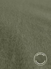 Silentnight Green Brushed Cotton Pillowcase Pair - Image 3 of 6