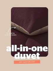 Silentnight Set of 10 10.5 Tog Seersucker Coverless Duvet And Pillowcase Set - Image 3 of 8