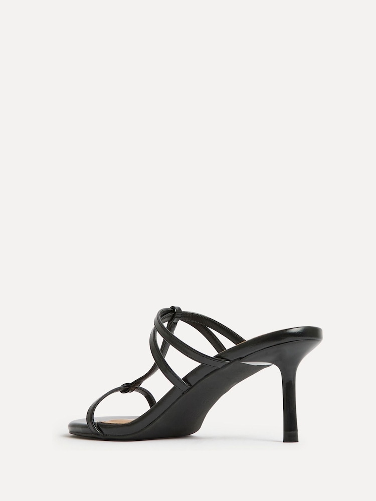 Linzi Black Westside T-Bar Mule Heeled Sandals - Image 5 of 5 Linzi Black Westside T-Bar Mule Heeled Sandals - Image 5 of 5