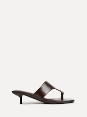 Linzi Brown Manhattan Toe Ring Mule Heeled Sandals - Image 2 of 5