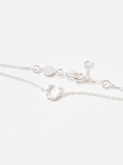 Oliver Bonas Silver Dixon Hammered Horseshoe Charm Chain Bracelet - Image 3 of 4