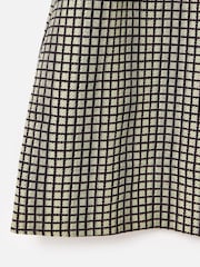 Oliver Bonas Checked Jacquard Puff Sleeve Mini Dress - Imagen 8 de 8
