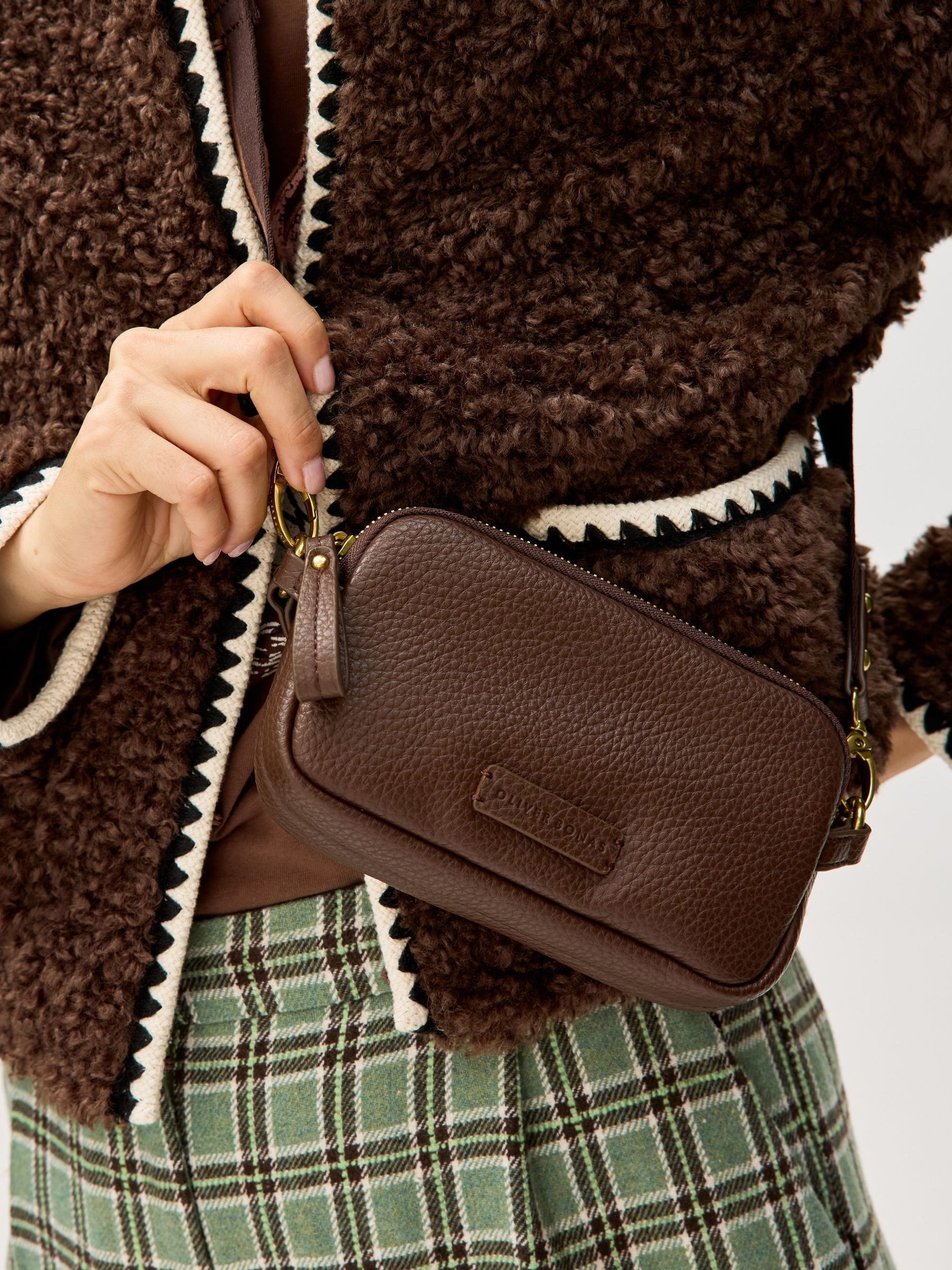 Buy Oliver Bonas Brown Naha Cross-Body Bag from the Next UK online