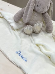 Solesmith Personalised Embroidered Bunny and Blanket Set - Image 2 of 4